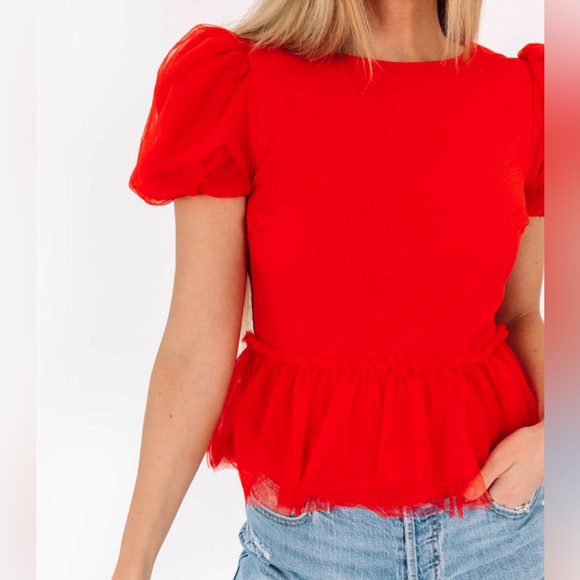 TCEC Tops - TCE Puff Sleeve Women’s Blouse-Size Large